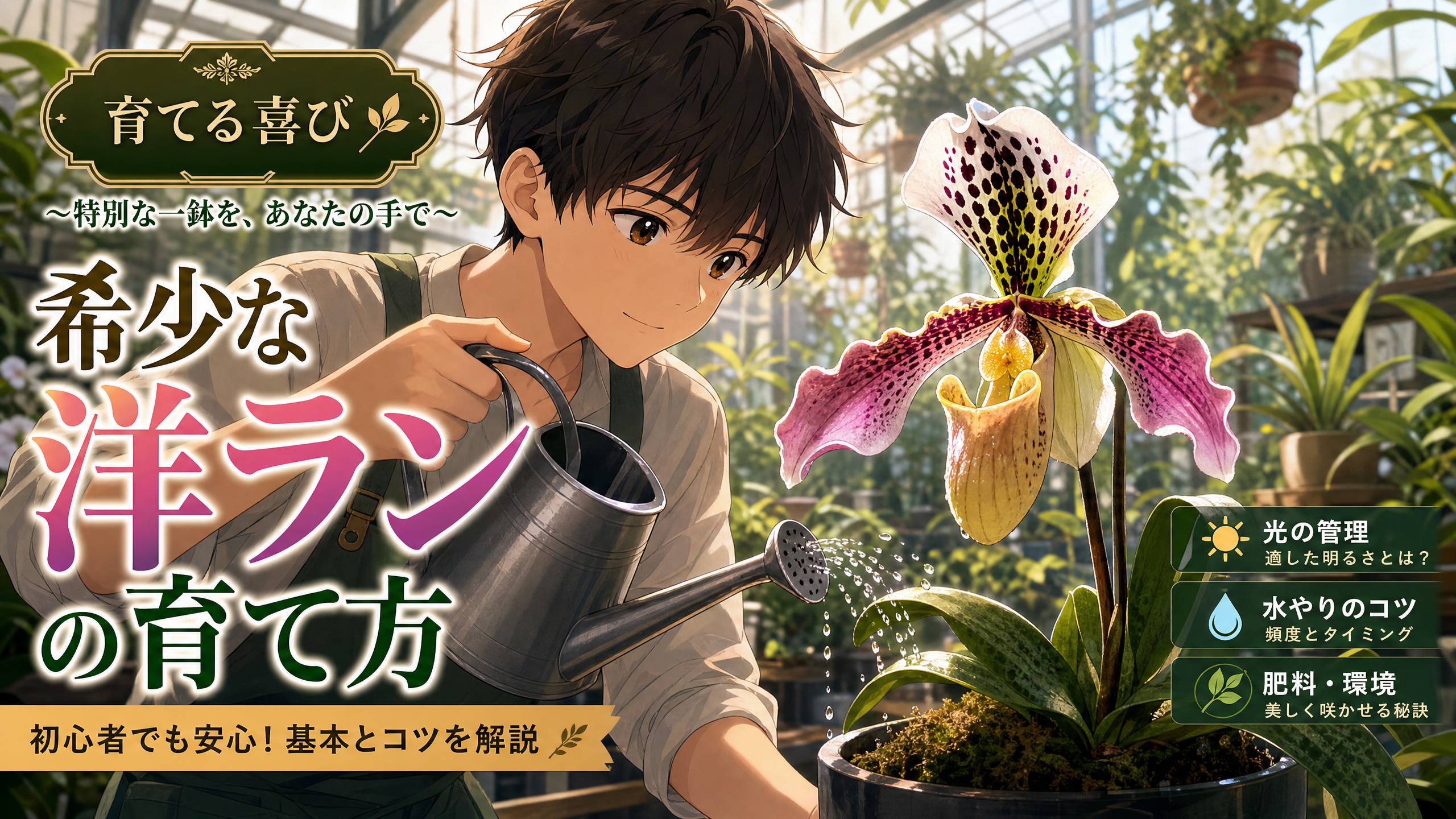 海角网植物视频 - 稀有兰花养护